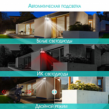 Орбита OT-VNI57 Видеокамера IP WI-FI (2560*1440, 4Mpix*2, 2.8/12мм, пластик)